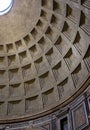 The dome of Pantheon in Rome, Italy. Royalty Free Stock Photo